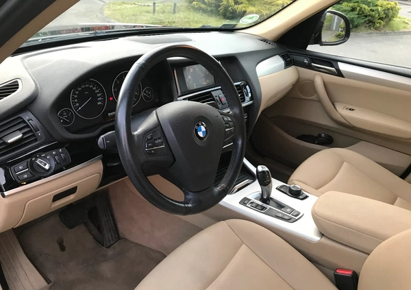 BMW X3 cena 76000 przebieg: 165560, rok produkcji 2014 z Sosnowiec małe 154